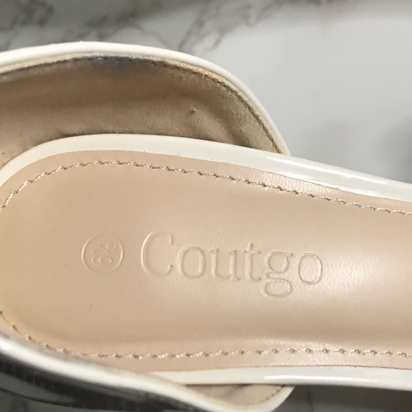 Coutgo Womens Pointed Toe D'Orsay Mid Stiletto Heel S- 6.5 - Picture 9 of 13